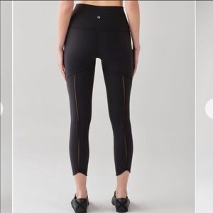 Vintage Lululemon Wunder Under with Fishnet Detail